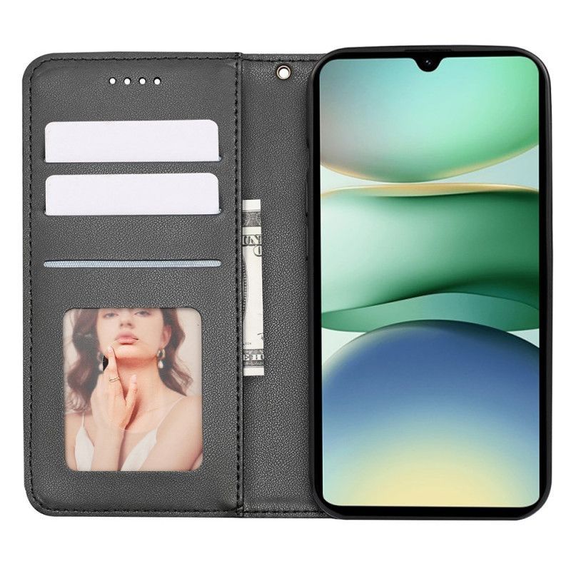 Flip Cover Poco C71 Motif à Carreaux