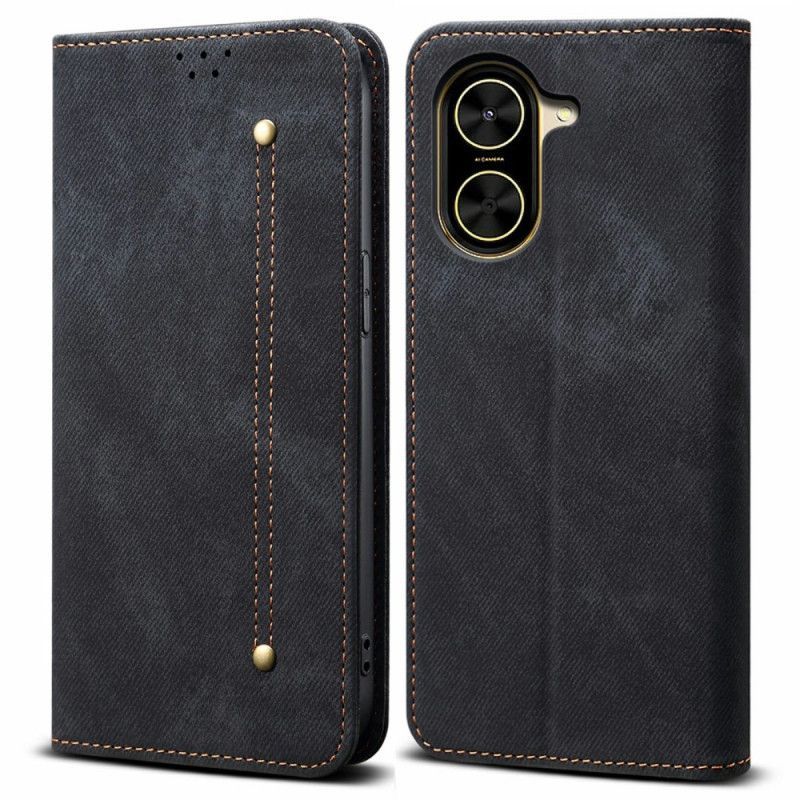 Flip Cover Poco C71 Tissu Jeans