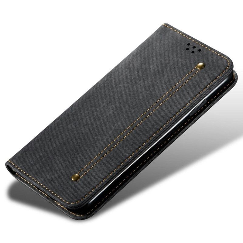 Flip Cover Poco C71 Tissu Jeans