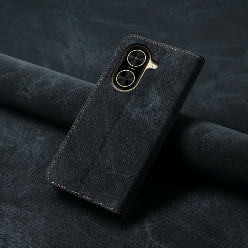 Flip Cover Poco C71 Tissu Jeans