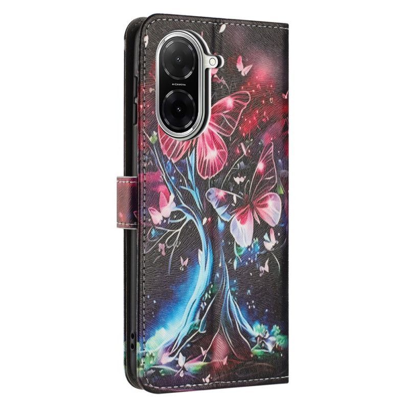 Housse Poco C71 Arbre et Papillons