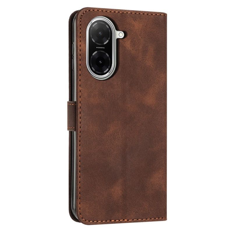 Housse Poco C71 Design Lignes avec Lanière