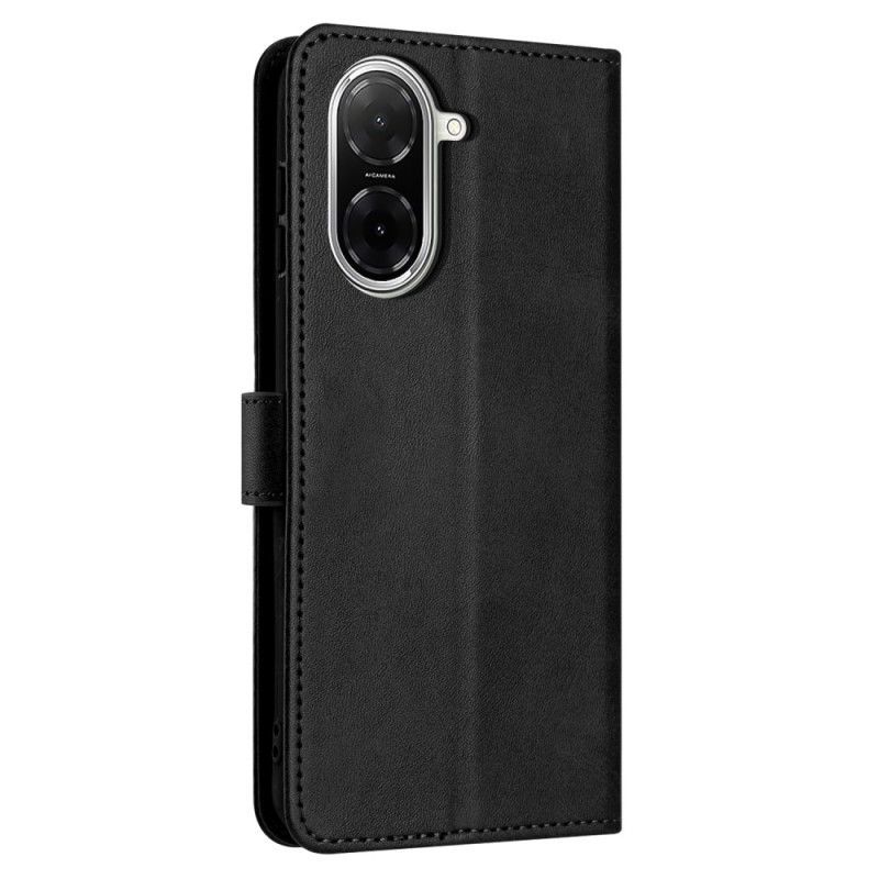 Housse Poco C71 Effet Cuir à Lanière