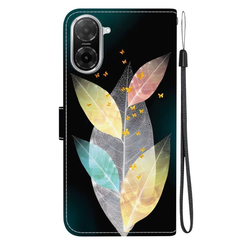 Housse Poco C71 Feuillles Colorées