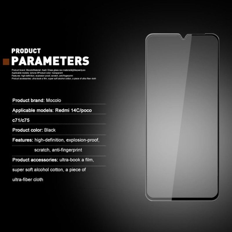 Protection en Verre Trempé Intégrale pour Écran Poco C71 MOCOLO