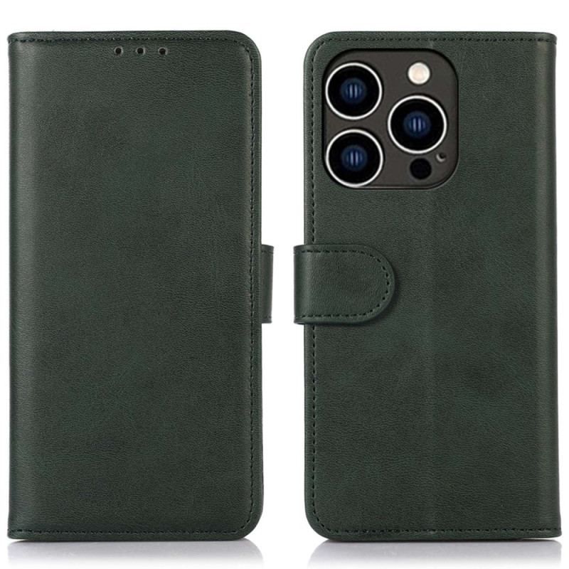 Housse iPhone 14 Pro Simili Cuir Mat