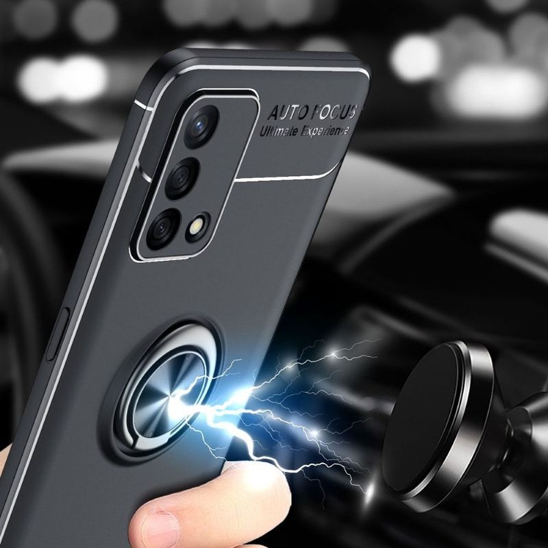 Coque Oppo A74 4G silicone avec support rotatif