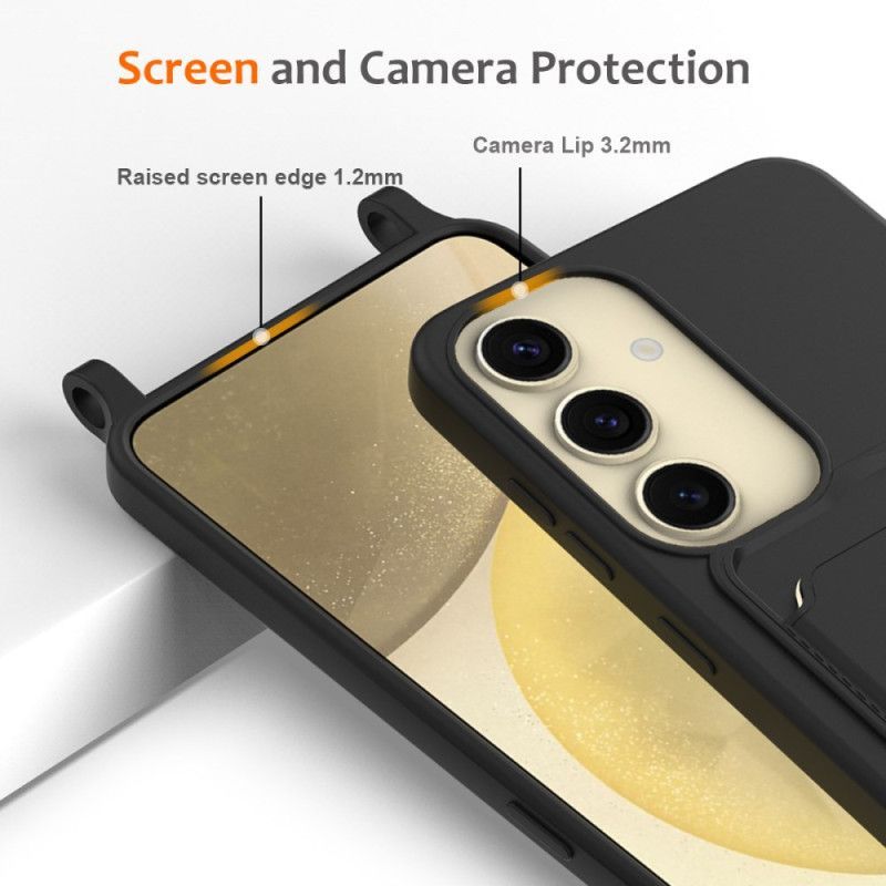 Coque à Cordon Samsung Galaxy S25 5G Silicone Liquide