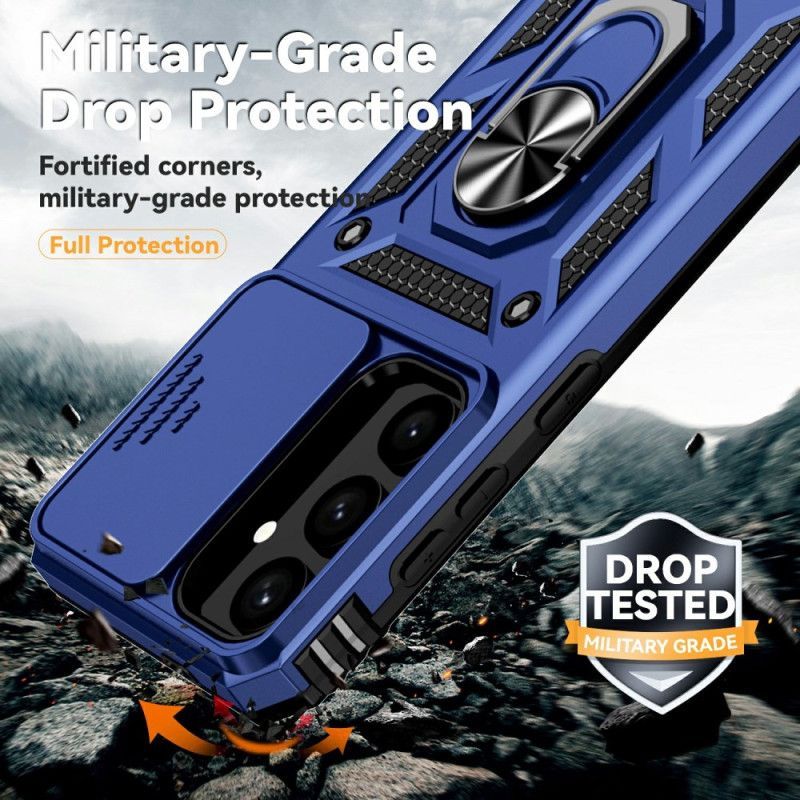 Coque Samsung Galaxy S25 5G Anneau-Support et Protecteur Objactif