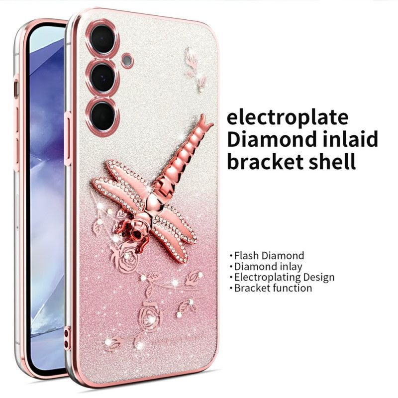 Coque Samsung Galaxy S25 5G avec Support Libellule KADEM