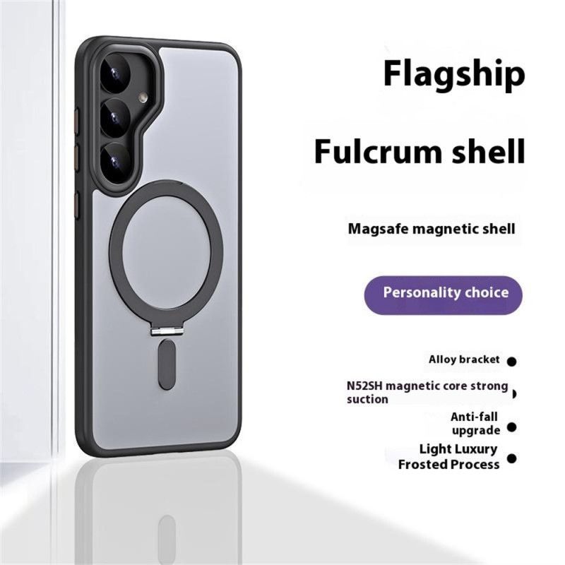 Coque Samsung Galaxy S25 5G Compatible MagSafe avec Béquille