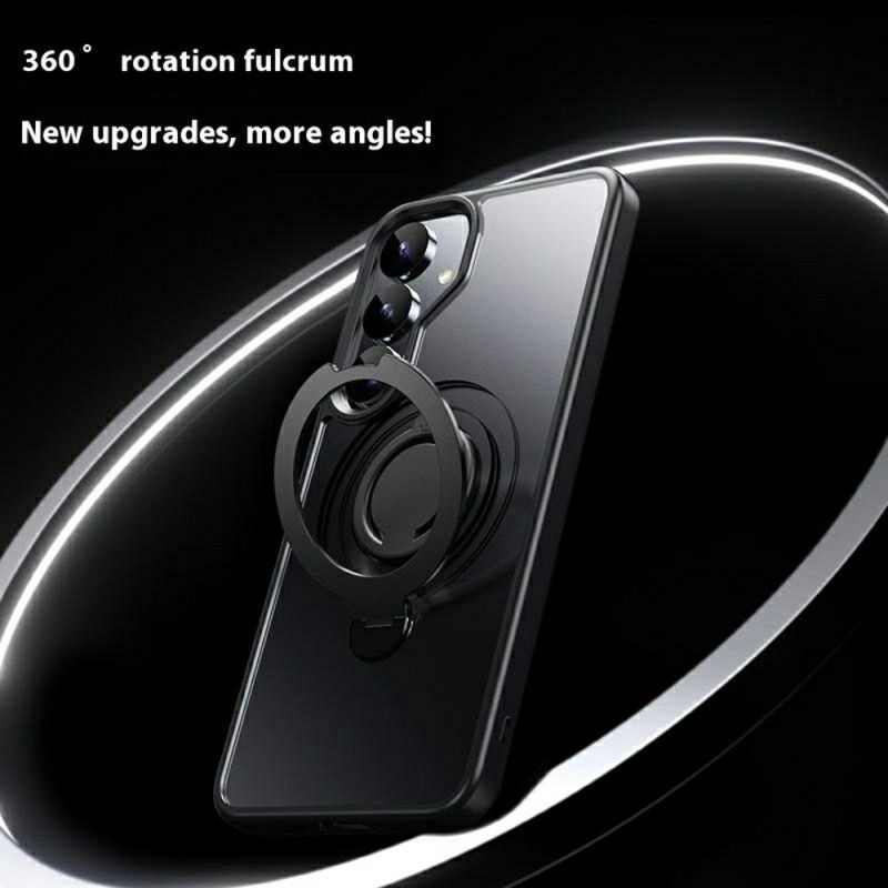 Coque Samsung Galaxy S25 5G Compatible MagSafe avec Support Rotatif à