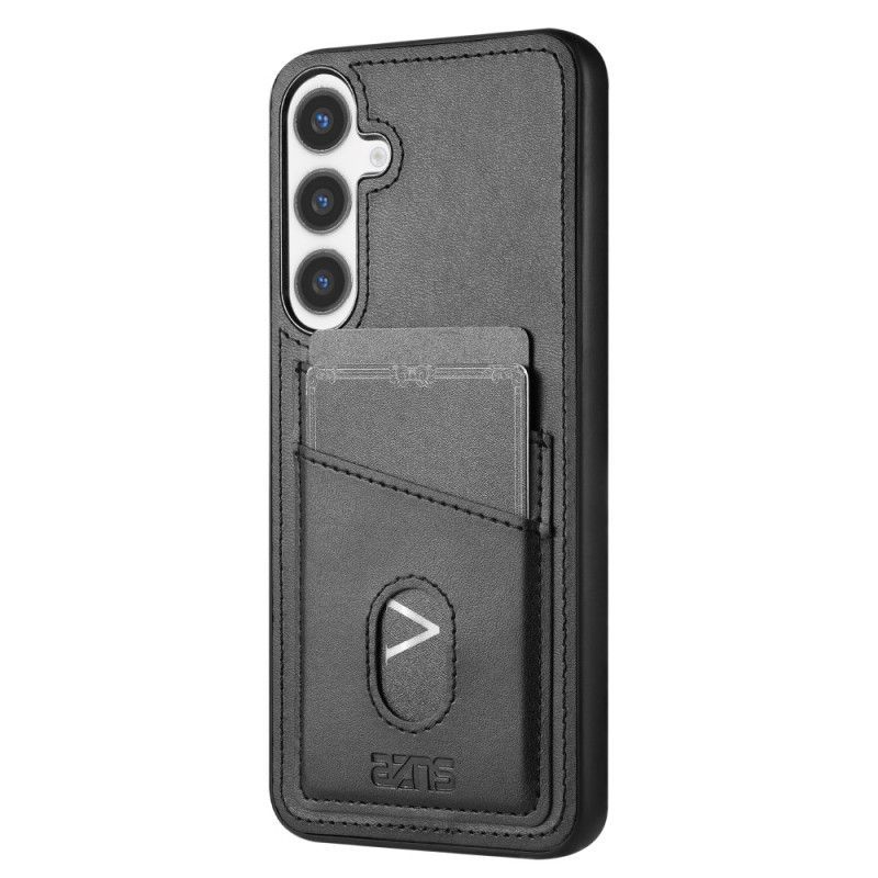 Coque Samsung Galaxy S25 5G Cuir Texturé Porte-Cartes