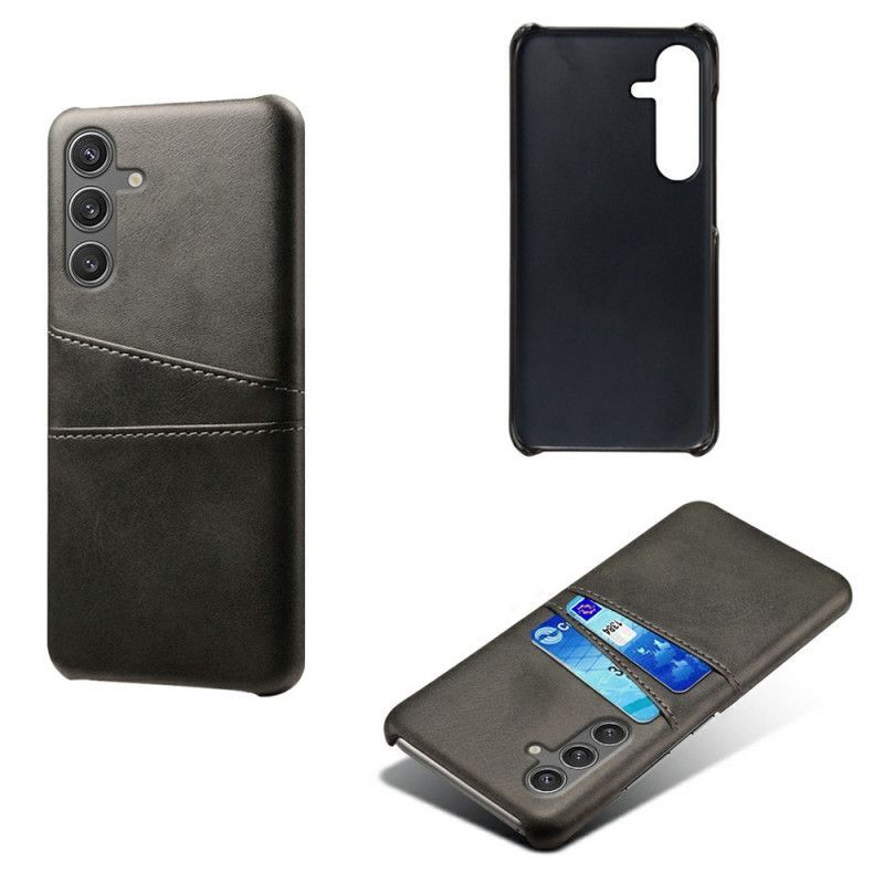 Coque Samsung Galaxy S25 5G Effet Cuir Porte-Cartes
