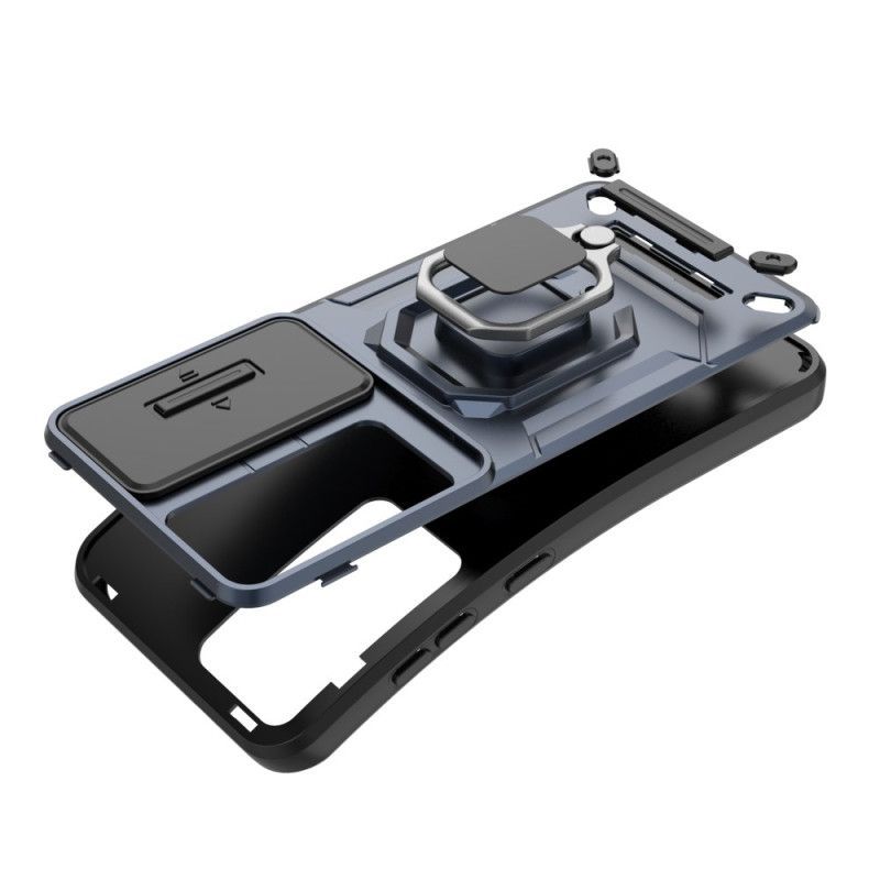 Coque Samsung Galaxy S25 5G Ring Résistante avec Protecteur Caméra