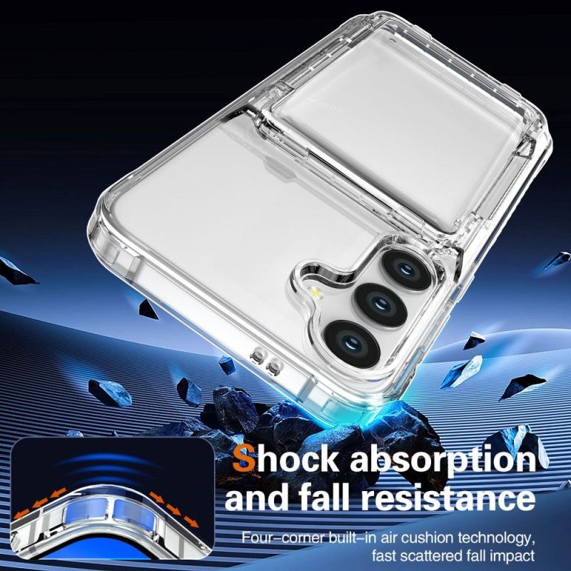 Coque Samsung Galaxy S25 5G Transparente Porte-Cartes Intégré