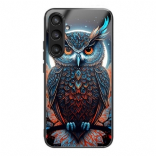 Coque Samsung Galaxy S25 5G Verre Trempé Hibou Coloré