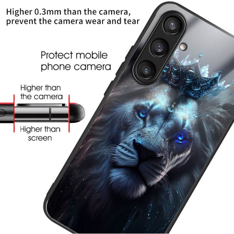 Coque Samsung Galaxy S25 5G Verre Trempé Lion Couronné