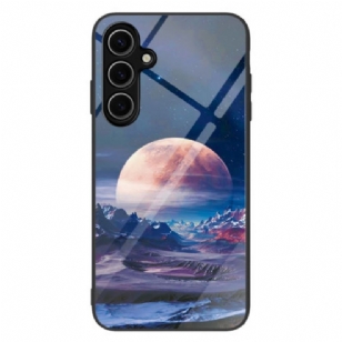 Coque Samsung Galaxy S25 5G Verre Trempé Planète Blanche