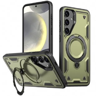 Coque Samsung Galaxy S25 Compatible MagSafe Protection Militaire et Support