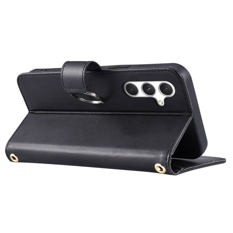 Housse Samsung Galaxy S25 5G Anneau Circulaire et Sangles