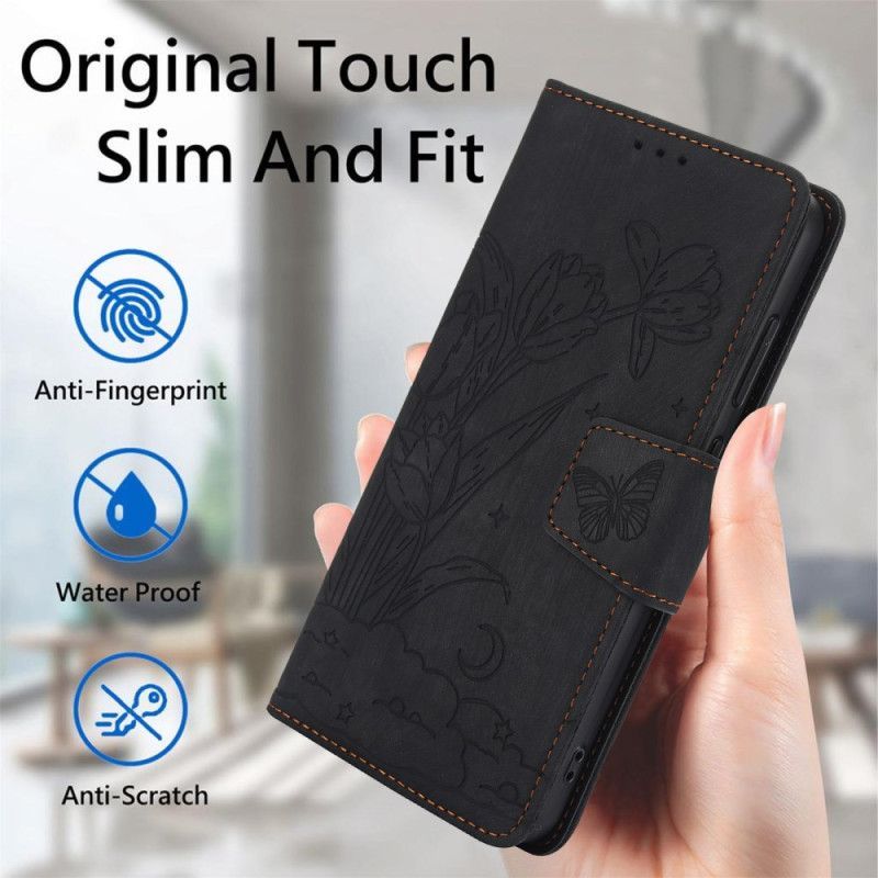 Housse Samsung Galaxy S25 5G Effet Daim Motif Floral