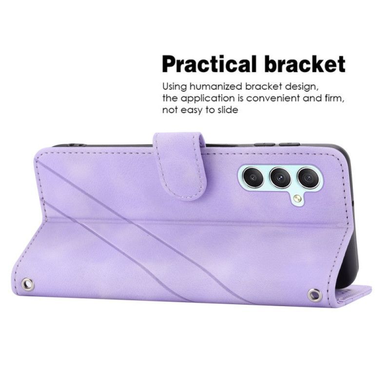 Housse Samsung Galaxy S25 5G Lignes à Lanière