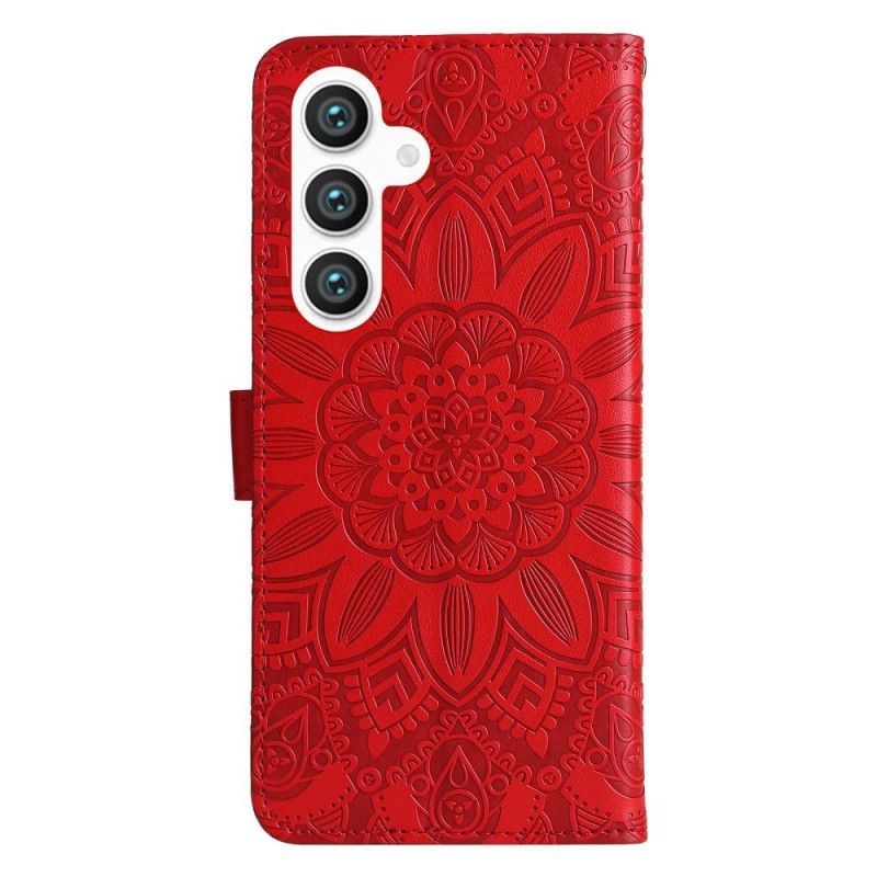 Housse Samsung Galaxy S25 5G Mandala à Lanière