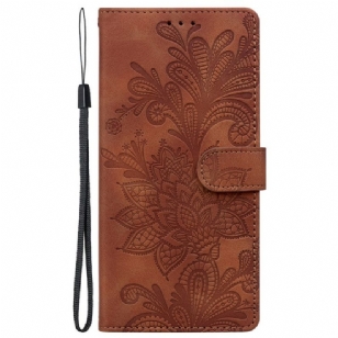 Housse Samsung Galaxy S25 5G Motif Floral Dentelle