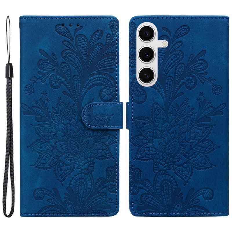 Housse Samsung Galaxy S25 5G Motif Floral Dentelle