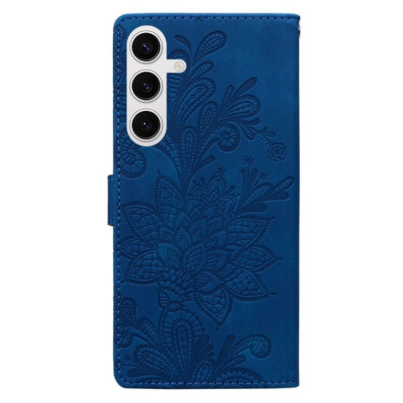 Housse Samsung Galaxy S25 5G Motif Floral Dentelle