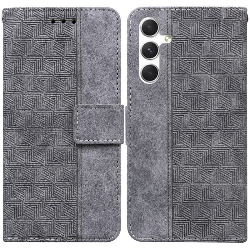Housse Samsung Galaxy S25 5G Motif Tissé à Lanière