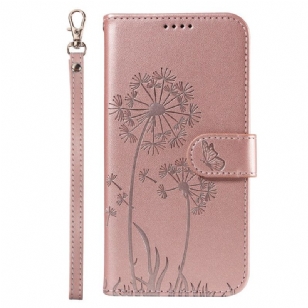 Housse Samsung Galaxy S25 5G Pissenlit à Lanière