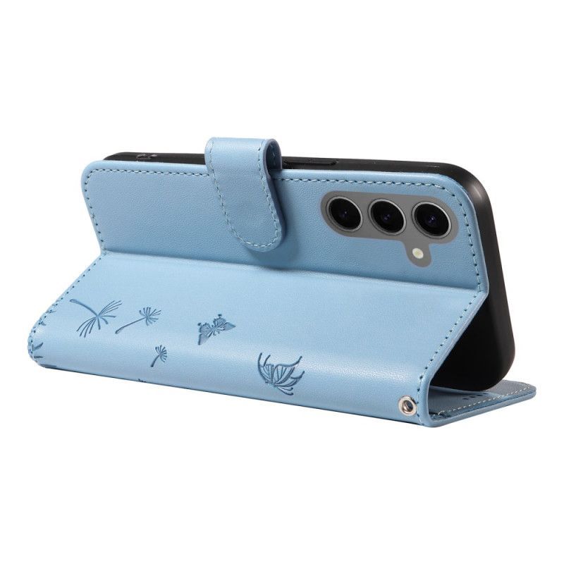 Housse Samsung Galaxy S25 5G Pissenlit à Lanière