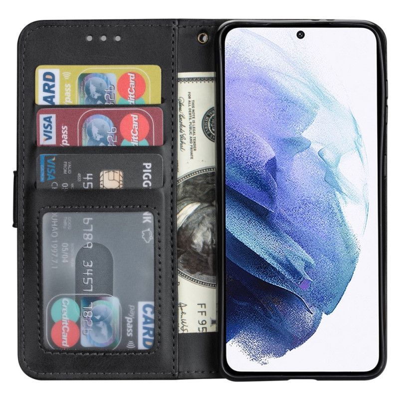Housse Samsung Galaxy S25 5G Porte-Monnaie à Lanière