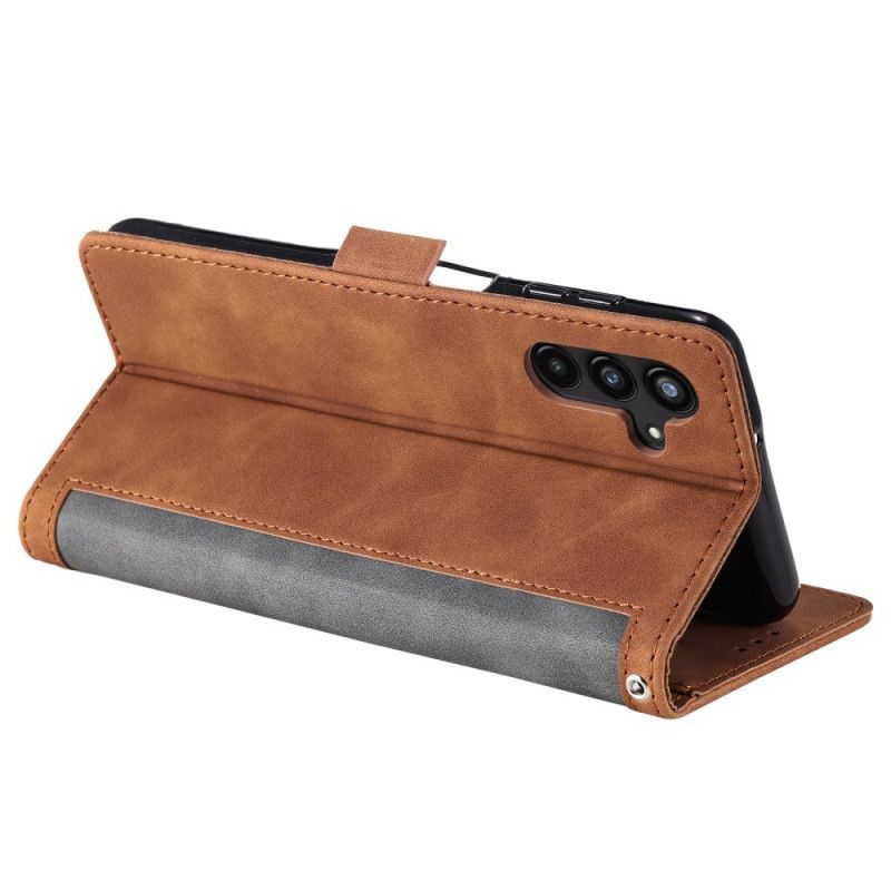 Housse Samsung Galaxy S25 5G Portefeuille Protection RFID Effet Daim