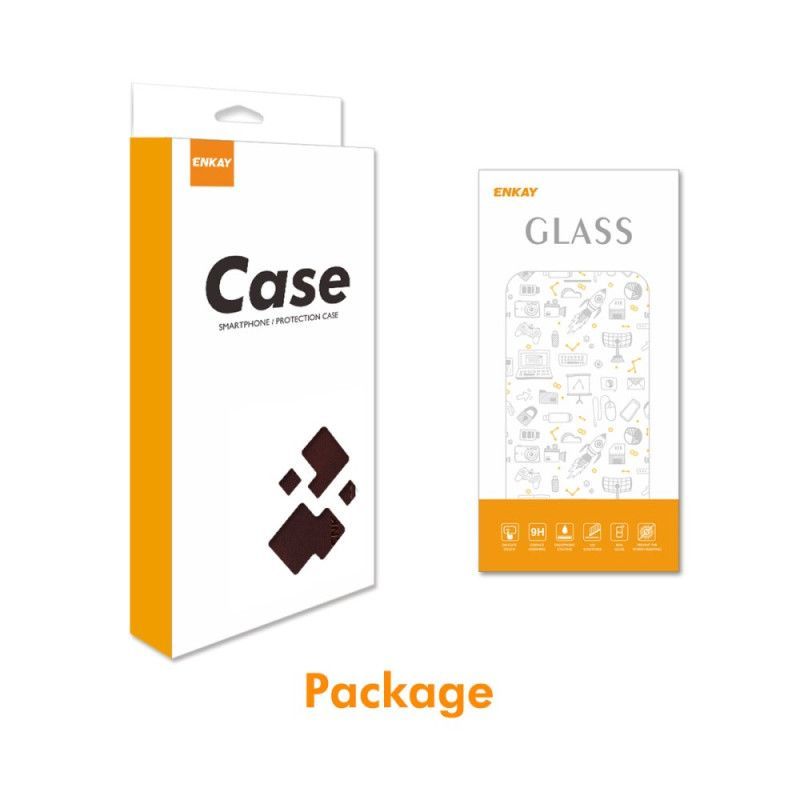 Housse Samsung Galaxy S25 5G Simili Cuir avec Protecteur Écran en Verre Trempé ENKAY