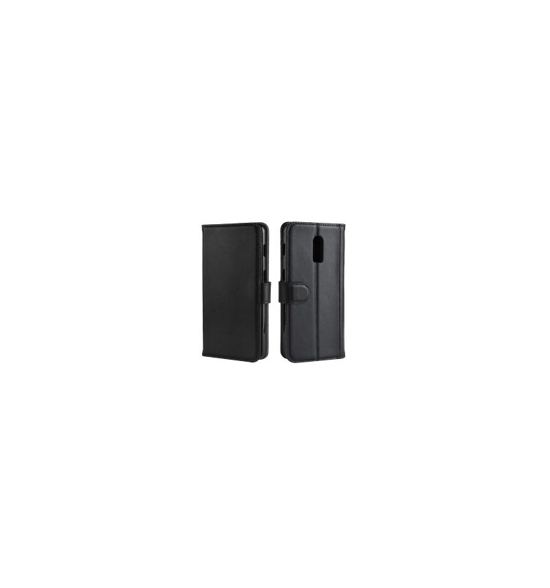 Housse OnePlus 6T cuir premium - Noir