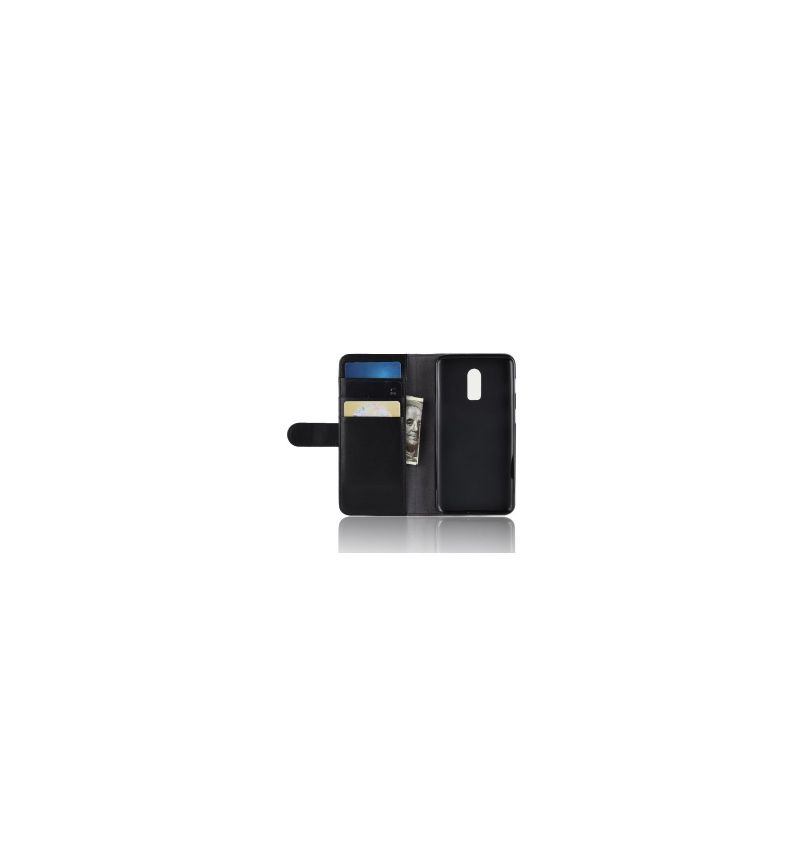 Housse OnePlus 6T cuir premium - Noir