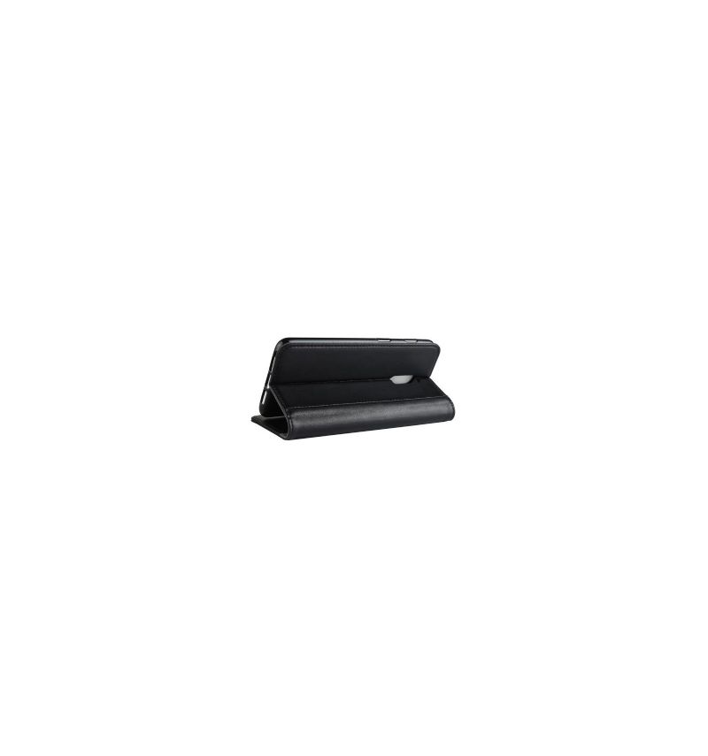 Housse OnePlus 6T cuir premium - Noir
