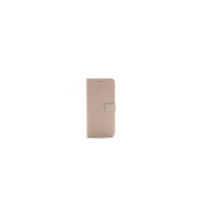 Housse OnePlus 6T simili cuir rétro