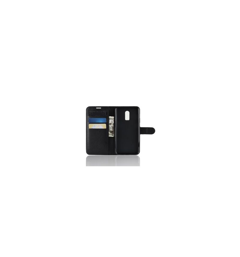 Housse OnePlus 6T Style cuir porte cartes