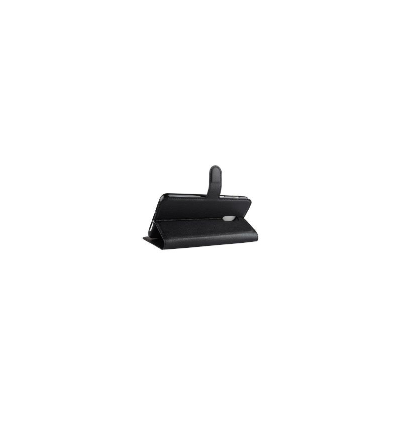 Housse OnePlus 6T Style cuir porte cartes