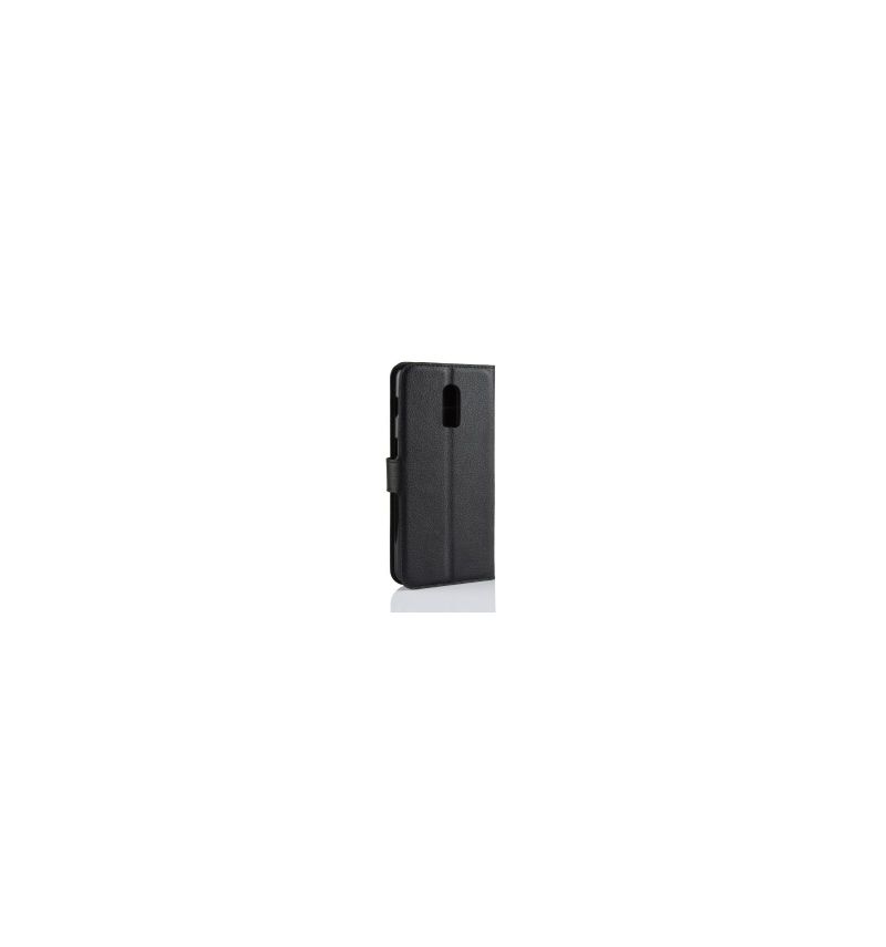 Housse OnePlus 6T Style cuir porte cartes