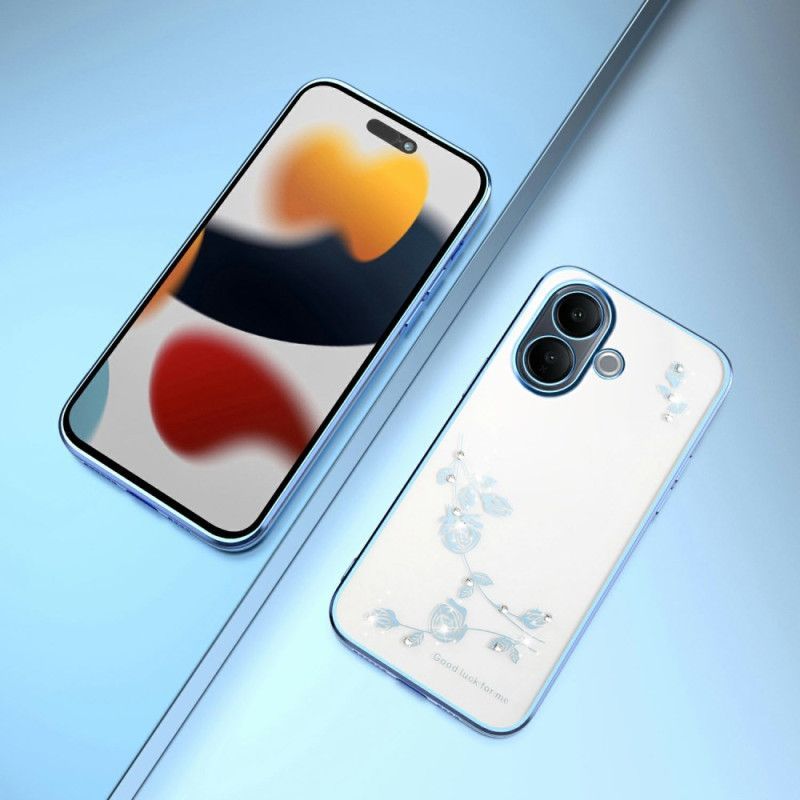 Coque Vivo V60 Lite Strass et Fleurs Éternelles