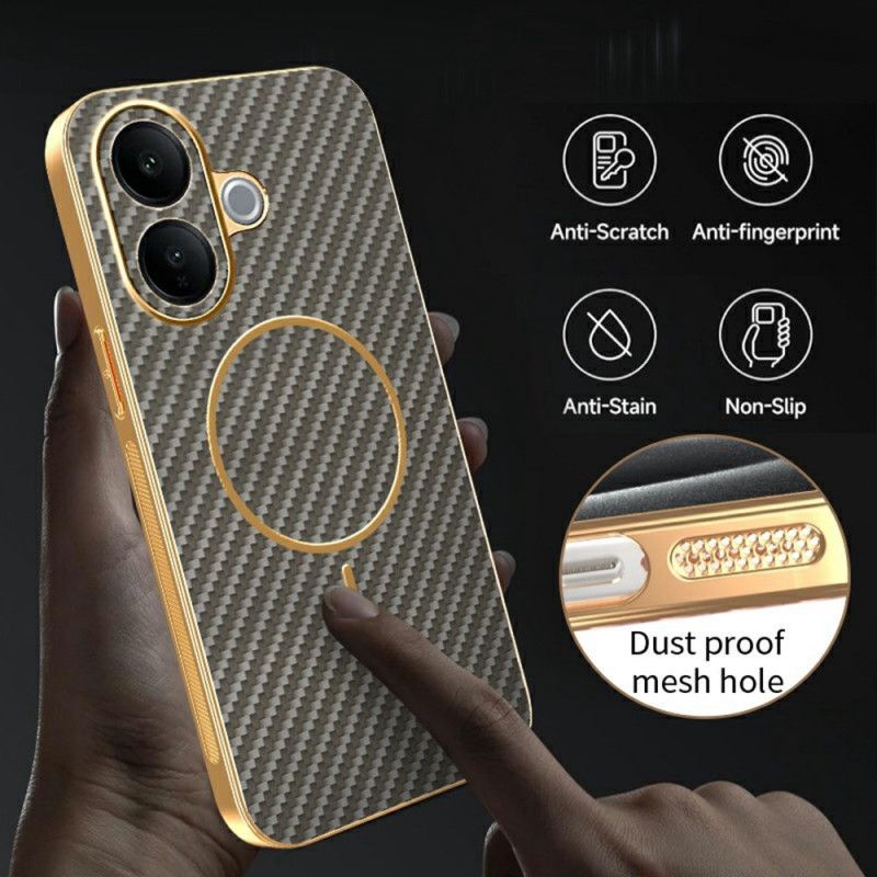 Coque Vivo V60 Lite Texture Fibre de Carbone