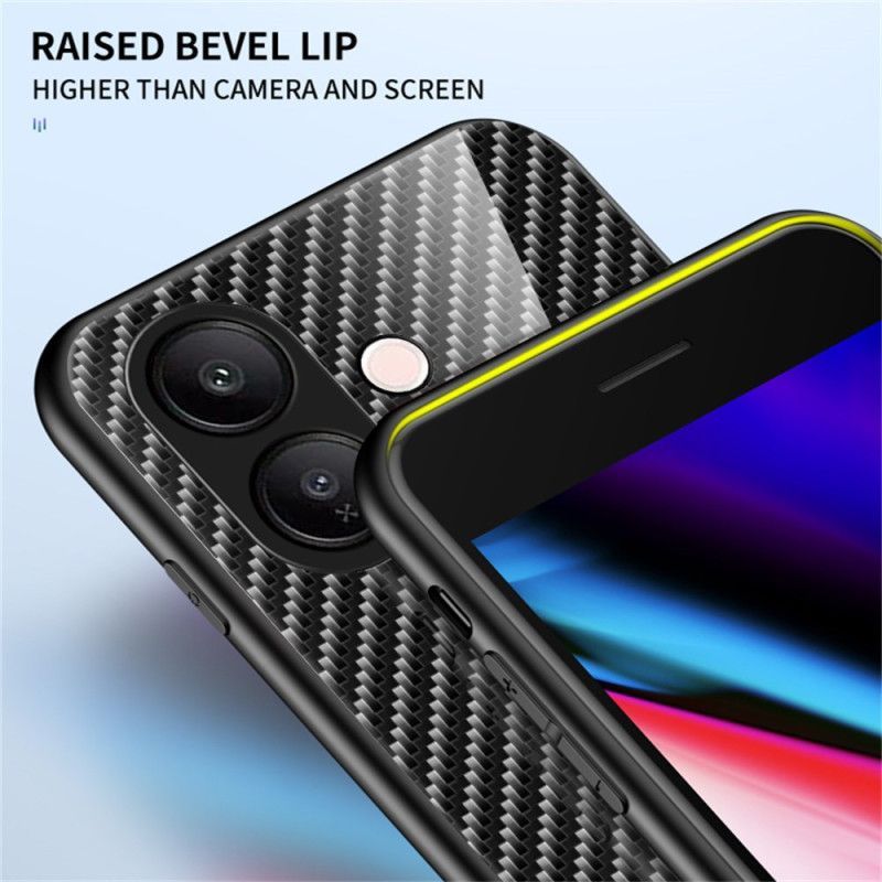 Coque Vivo V60 Lite Verre Trempé Fibre Carbone