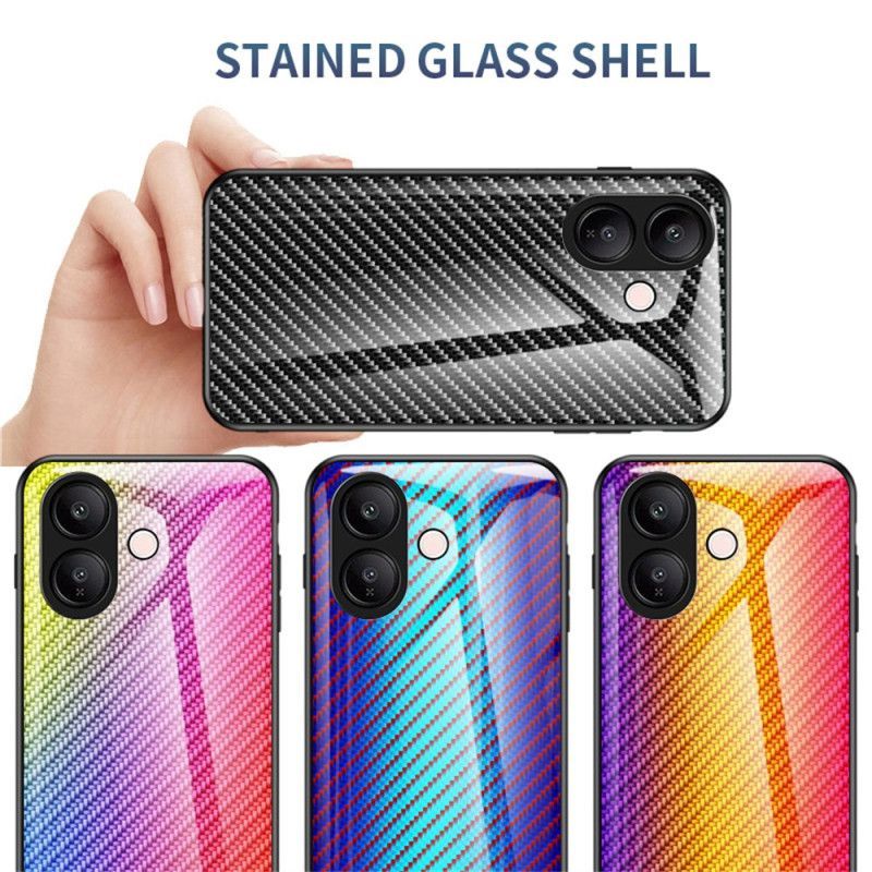 Coque Vivo V60 Lite Verre Trempé Fibre Carbone