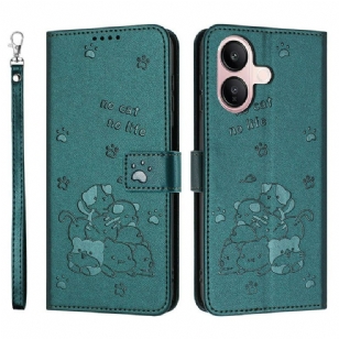 Housse Vivo V60 Lite Motif Chats à Lanière