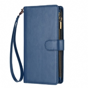 Housse Vivo V60 Lite Portefeuille 8 Porte-Cartes et Lanière